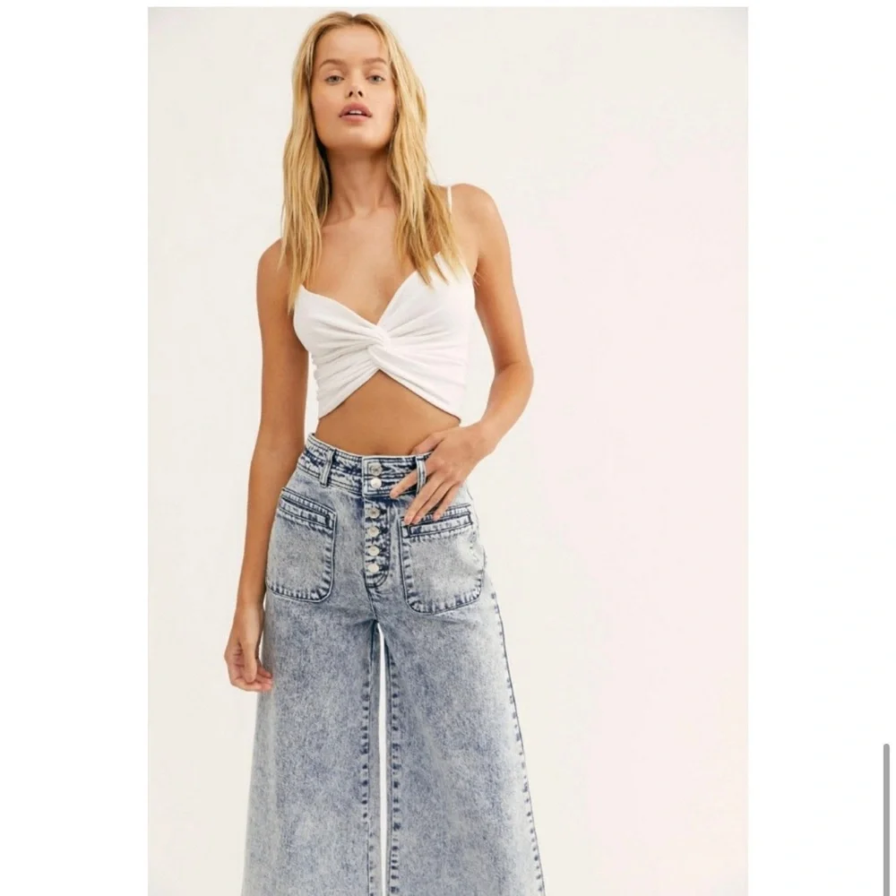 We the Free people Wide high rise jeans size 28 - Picture 2 of 3
